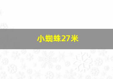 小蜘蛛27米