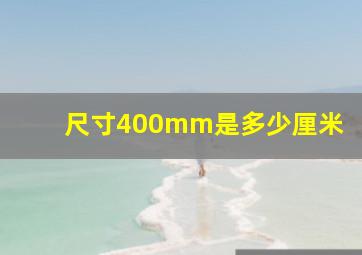 尺寸400mm是多少厘米