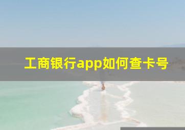 工商银行app如何查卡号