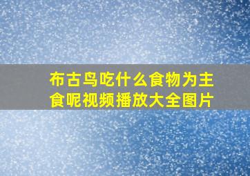 布古鸟吃什么食物为主食呢视频播放大全图片