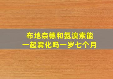 布地奈德和氨溴索能一起雾化吗一岁七个月