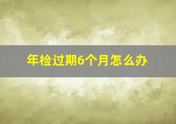 年检过期6个月怎么办