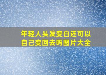 年轻人头发变白还可以自己变回去吗图片大全