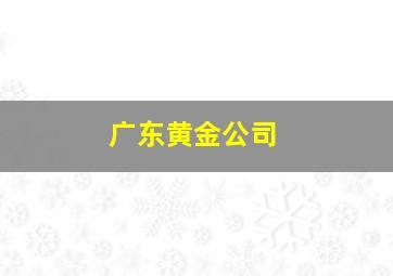 广东黄金公司