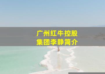 广州红牛控股集团李静简介