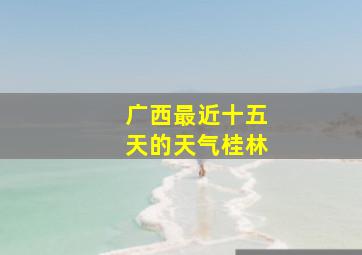 广西最近十五天的天气桂林