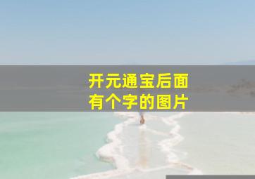 开元通宝后面有个字的图片