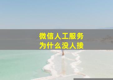 微信人工服务为什么没人接