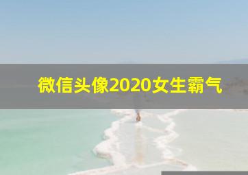 微信头像2020女生霸气