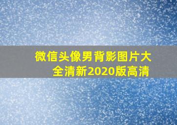 微信头像男背影图片大全清新2020版高清