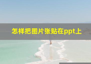 怎样把图片张贴在ppt上