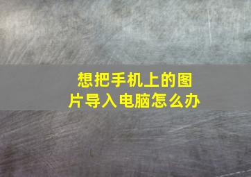 想把手机上的图片导入电脑怎么办