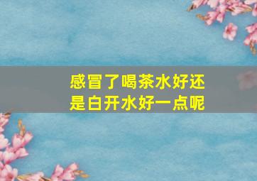 感冒了喝茶水好还是白开水好一点呢