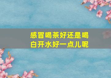 感冒喝茶好还是喝白开水好一点儿呢