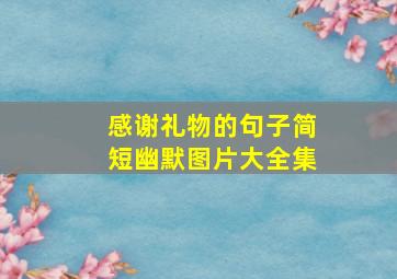 感谢礼物的句子简短幽默图片大全集