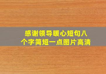 感谢领导暖心短句八个字简短一点图片高清