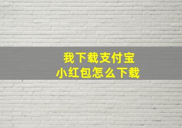 我下载支付宝小红包怎么下载