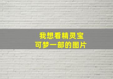 我想看精灵宝可梦一部的图片