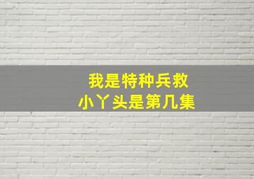 我是特种兵救小丫头是第几集