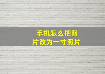 手机怎么把图片改为一寸照片