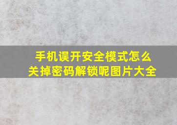 手机误开安全模式怎么关掉密码解锁呢图片大全