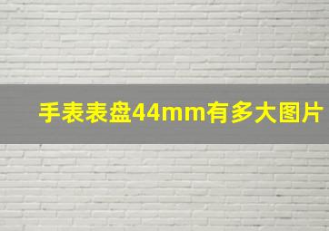 手表表盘44mm有多大图片