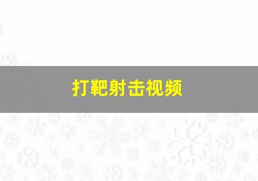 打靶射击视频