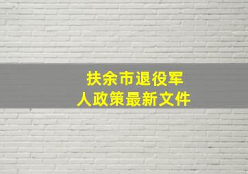 扶余市退役军人政策最新文件