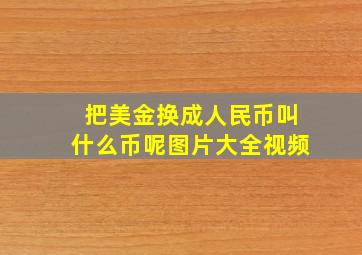 把美金换成人民币叫什么币呢图片大全视频