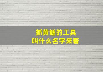 抓黄鳝的工具叫什么名字来着