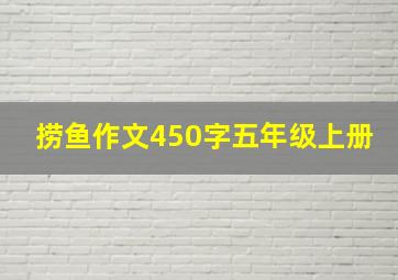 捞鱼作文450字五年级上册