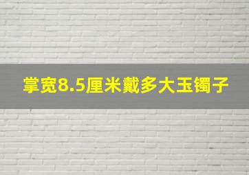 掌宽8.5厘米戴多大玉镯子