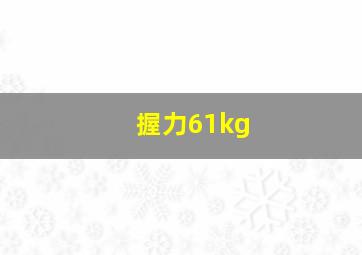 握力61kg