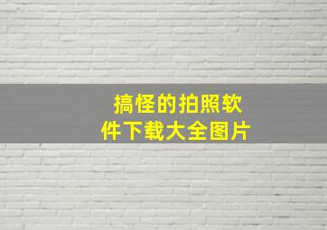 搞怪的拍照软件下载大全图片