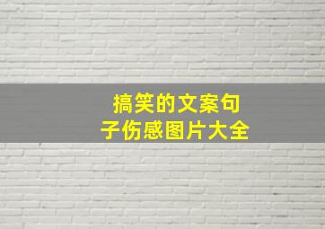 搞笑的文案句子伤感图片大全