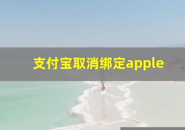 支付宝取消绑定apple