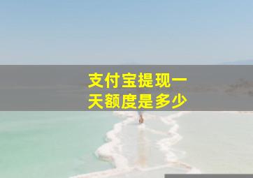 支付宝提现一天额度是多少