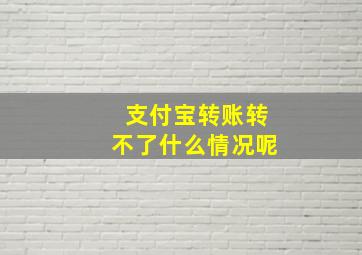 支付宝转账转不了什么情况呢