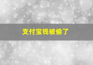 支付宝钱被偷了