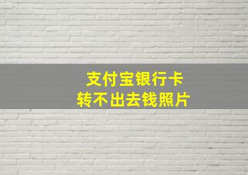 支付宝银行卡转不出去钱照片