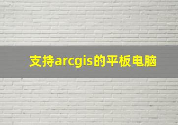 支持arcgis的平板电脑