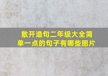 散开造句二年级大全简单一点的句子有哪些图片