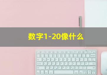 数字1-20像什么