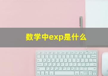 数学中exp是什么