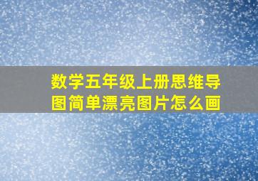 数学五年级上册思维导图简单漂亮图片怎么画