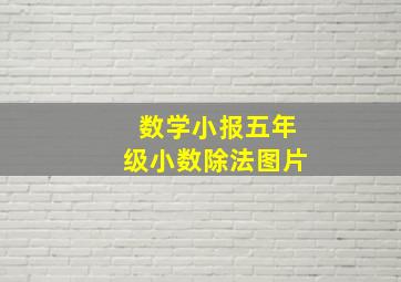 数学小报五年级小数除法图片