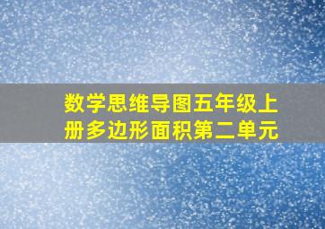 数学思维导图五年级上册多边形面积第二单元