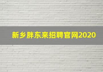 新乡胖东来招聘官网2020