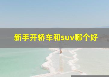 新手开轿车和suv哪个好