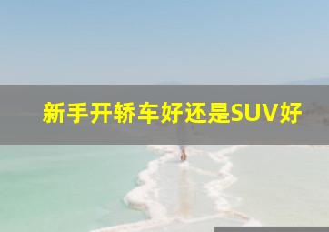 新手开轿车好还是SUV好